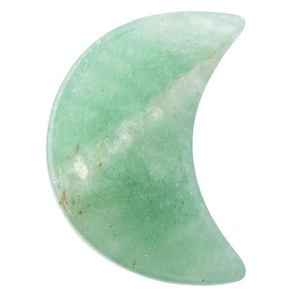 Green Aventurine Mini Crystal Moon - Crystal Nest