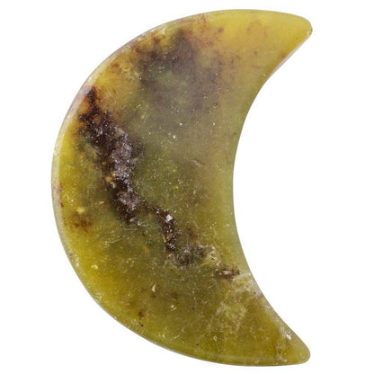 Olive Jade Mini Crystal Moon - Crystal Nest