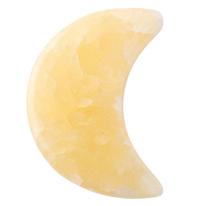 Yellow Calcite Mini Crystal Moon - Crystal Nest