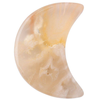 Flower Agate Mini Crystal Moon - Crystal Nest