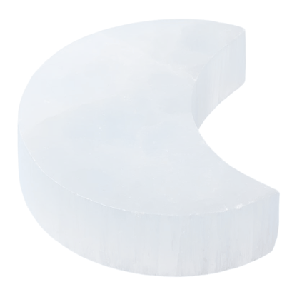 Selenite Crystal Moon - Crystal Nest