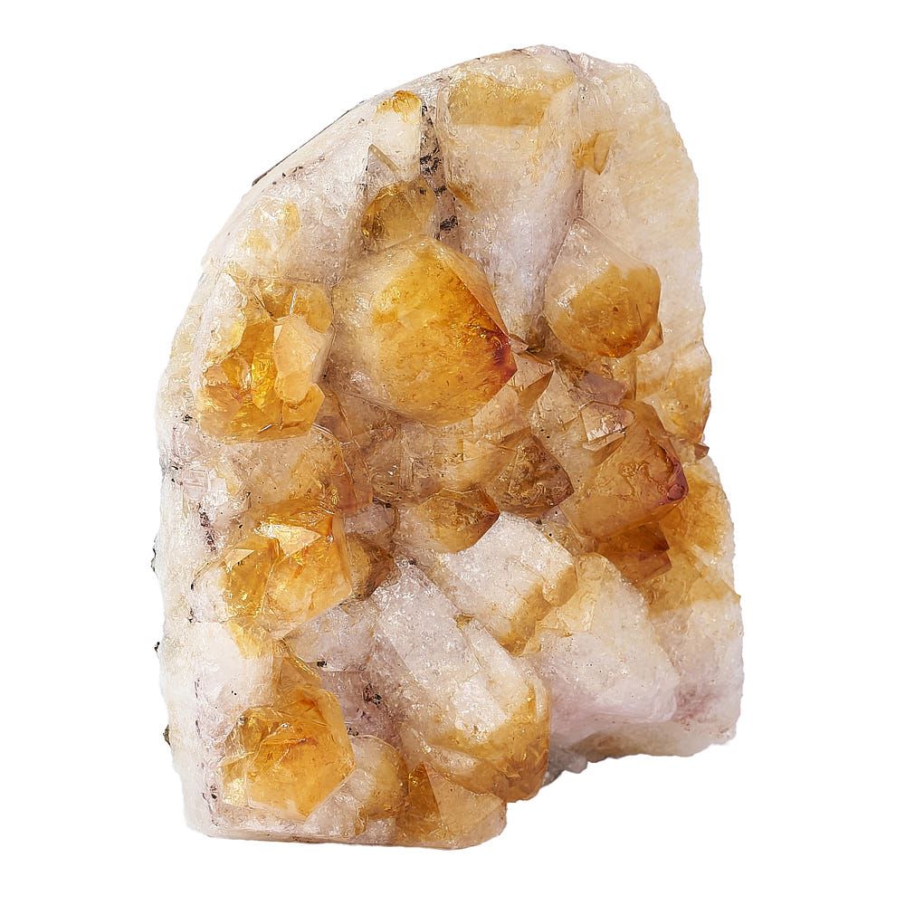 Citrine Crystal Druze Cut Base | Medium - Crystal Nest