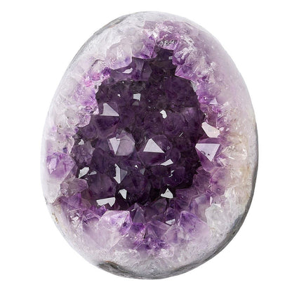 Amethyst Crystal Geode Egg