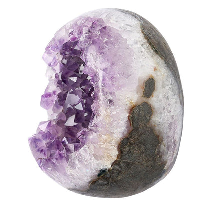 Amethyst Crystal Geode Egg