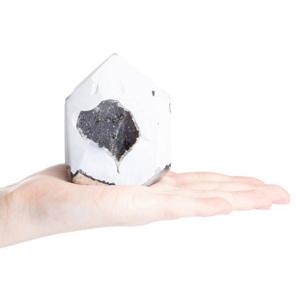 White Agate Polished Point - Small - Crystal Nest