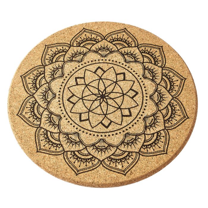 Lotus Flower Crystal Grid Cork Board | Manifestation & Energy Healing Grid - Crystal Nest