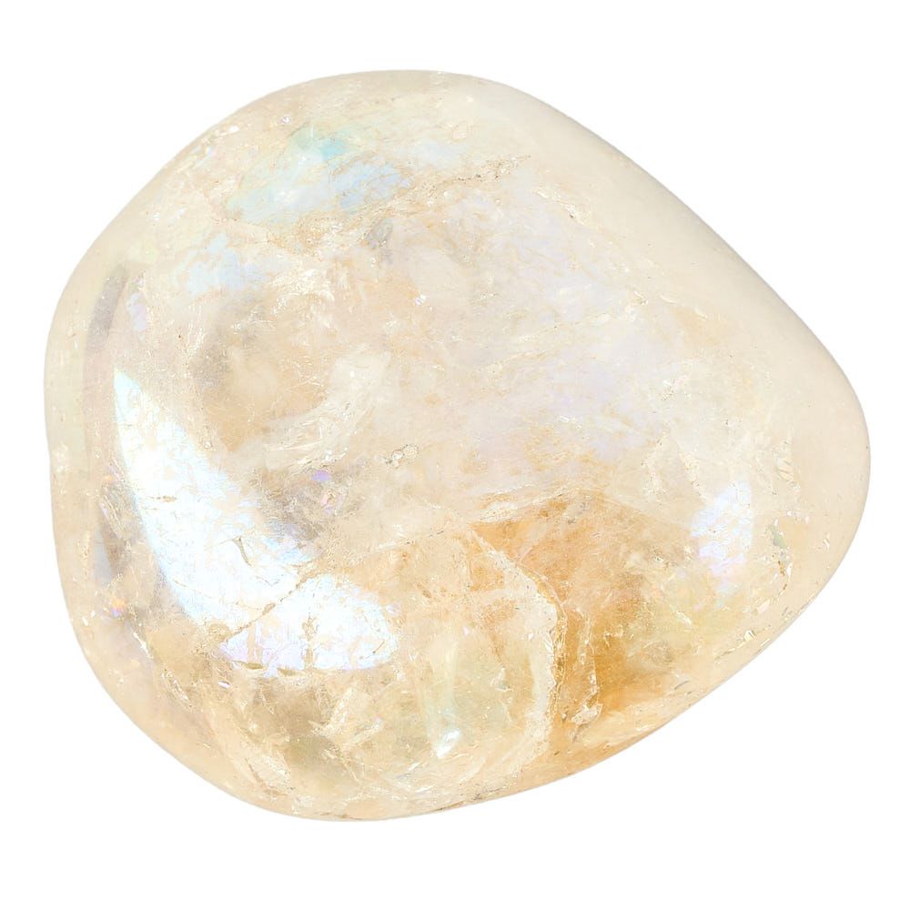 Citrine Aura Tumblestone | Medium - Crystal Nest