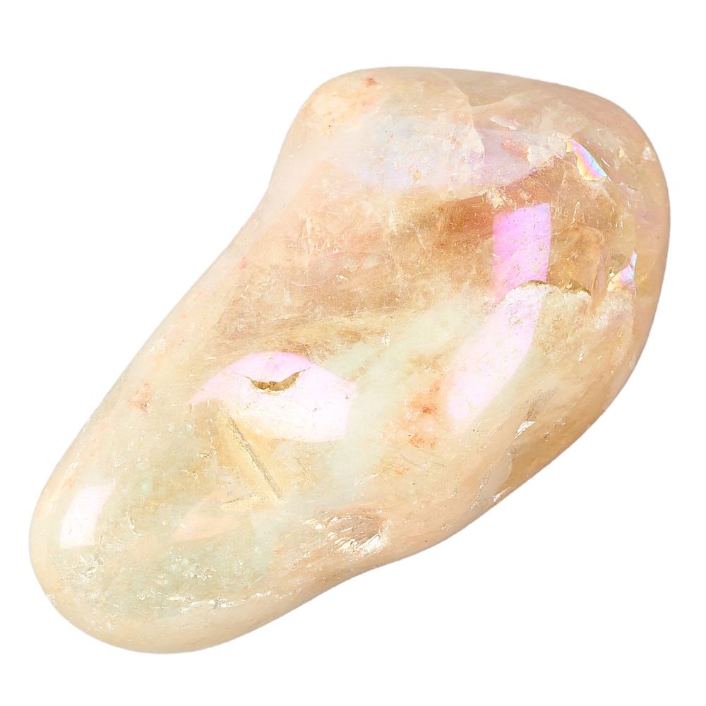 Citrine Aura Tumblestone | Medium - Crystal Nest