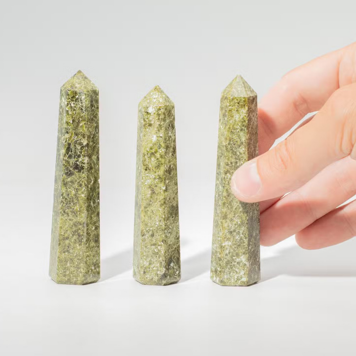 Epidote Crystal Tower Point | 11cm - Crystal Nest