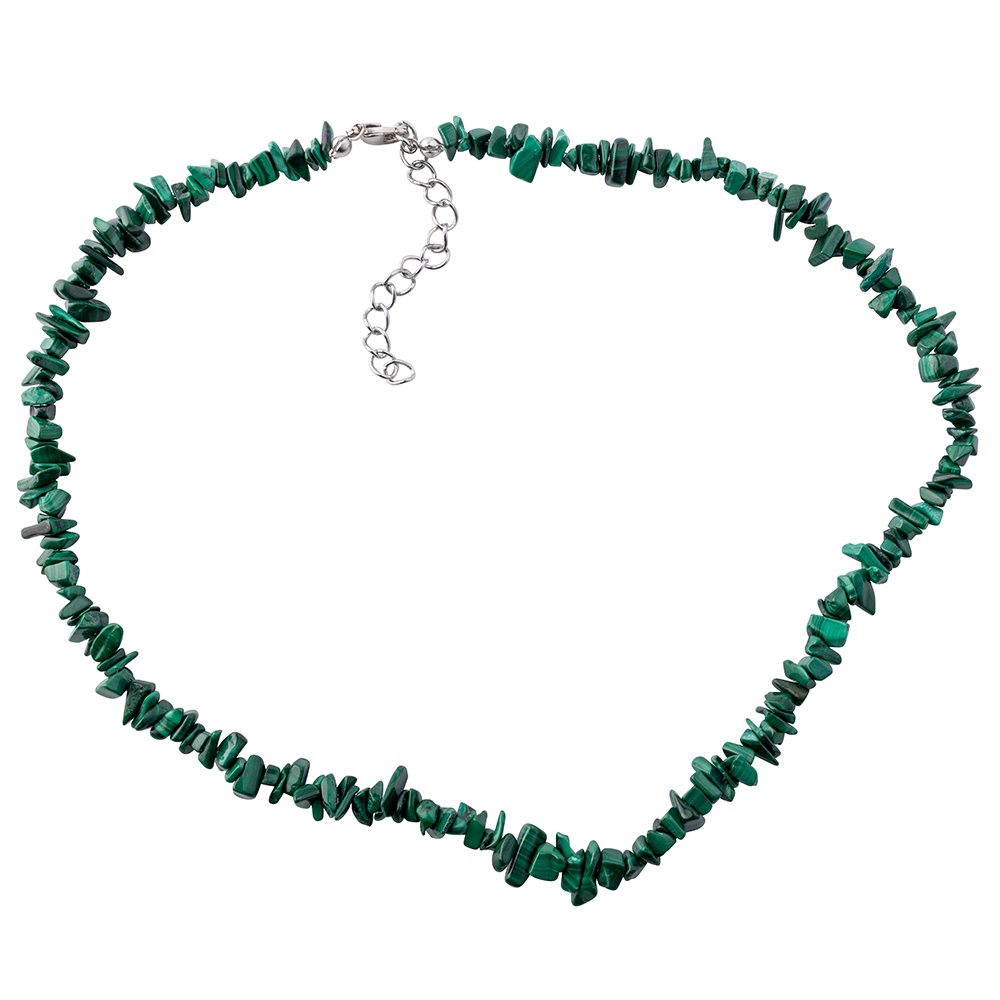 Malachite Crystal Chip Necklace - Crystal Nest