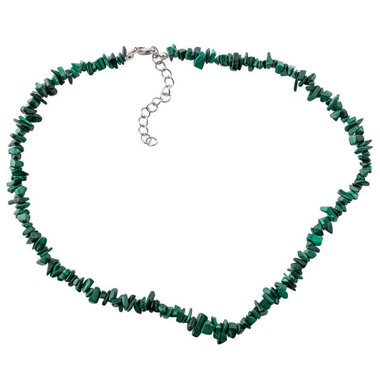 Malachite Crystal Chip Necklace - Crystal Nest