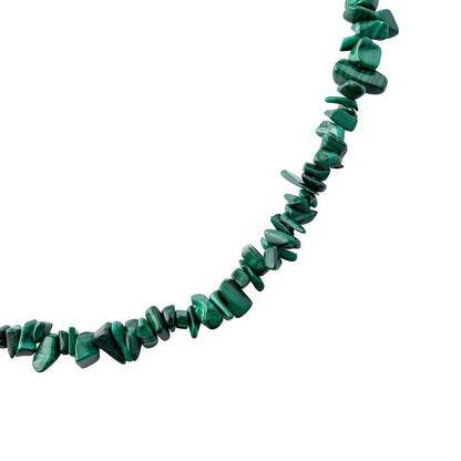 Malachite Crystal Chip Necklace - Crystal Nest