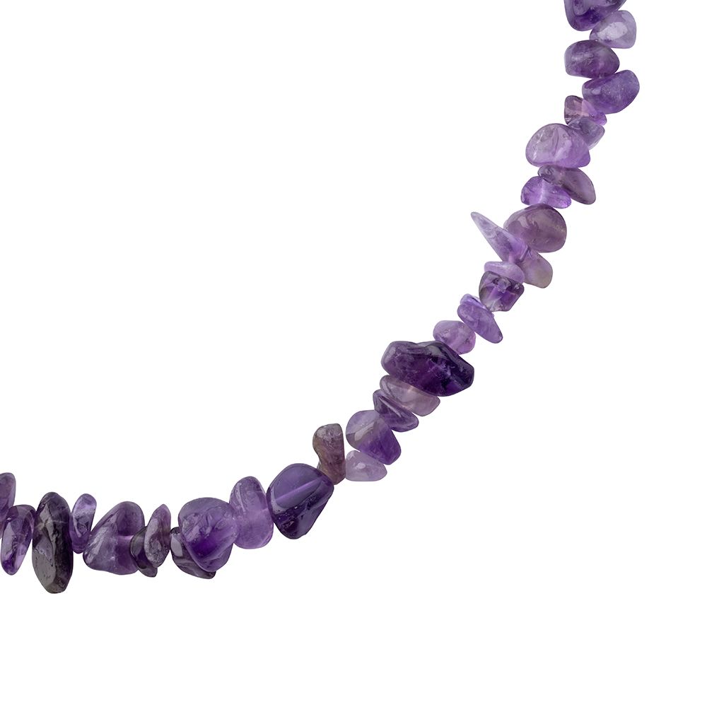 Amethyst Crystal Chip Necklace - Crystal Nest