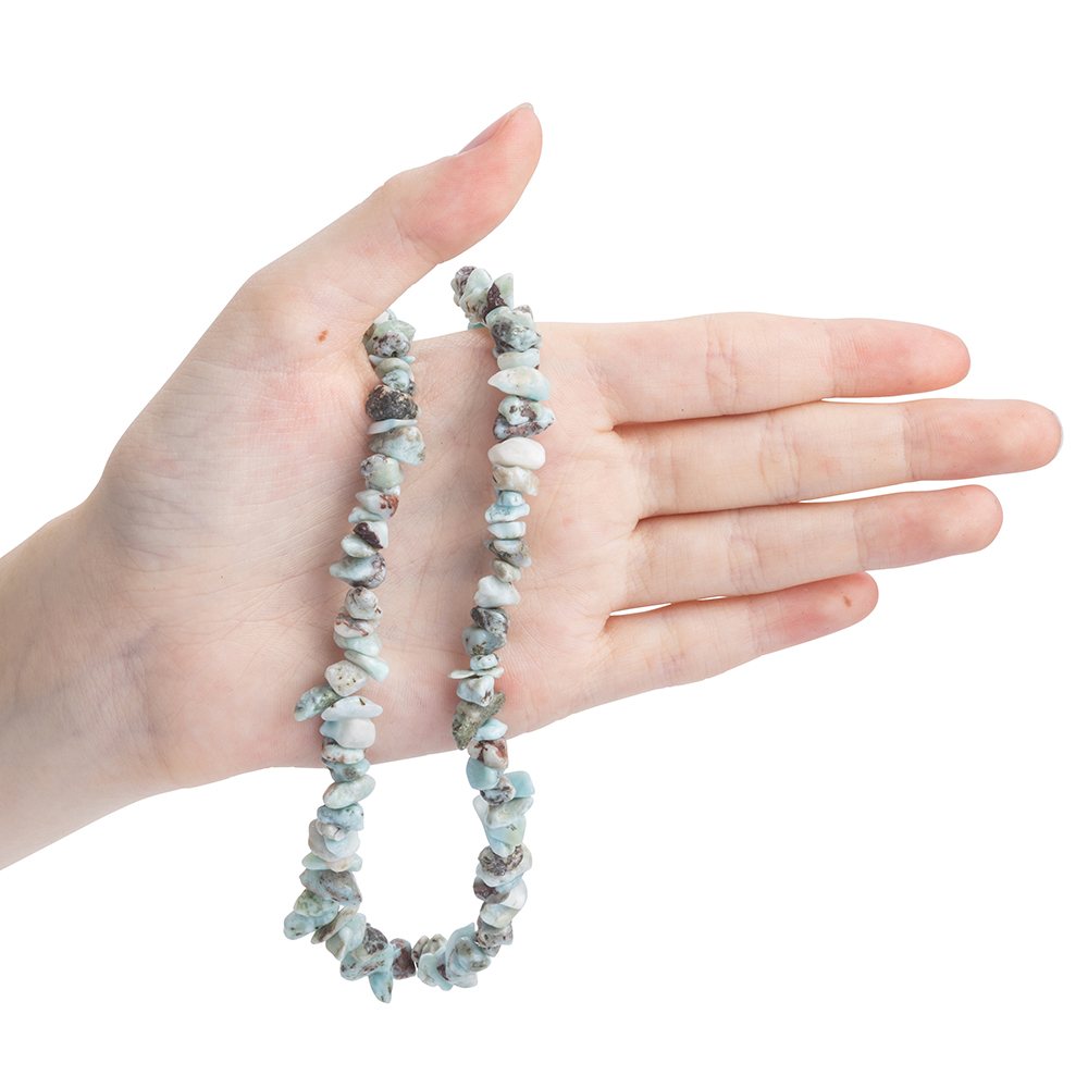 Larimar Crystal Chip Necklace - Crystal Nest
