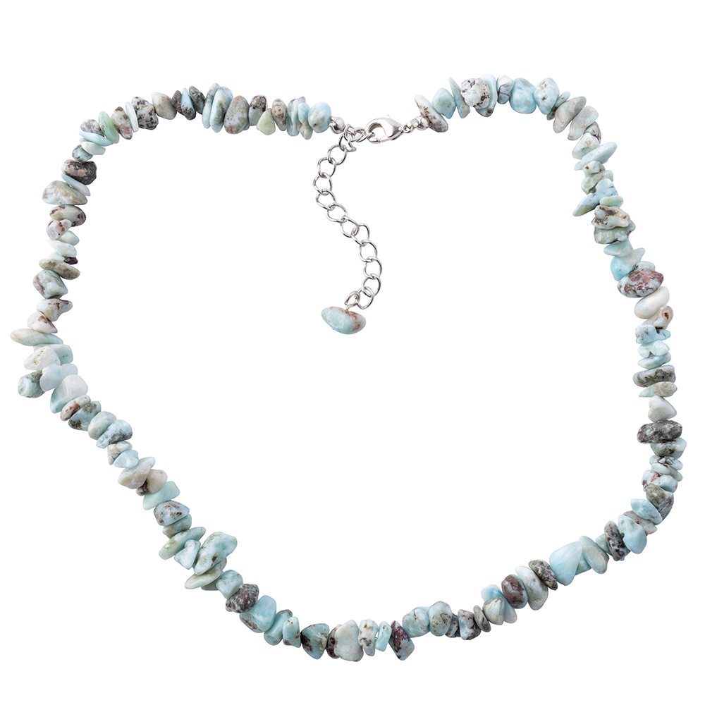 Larimar Crystal Chip Necklace - Crystal Nest