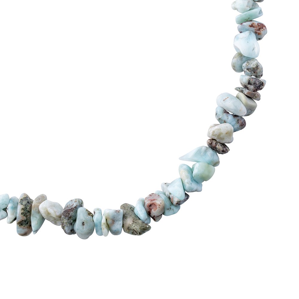 Larimar Crystal Chip Necklace - Crystal Nest