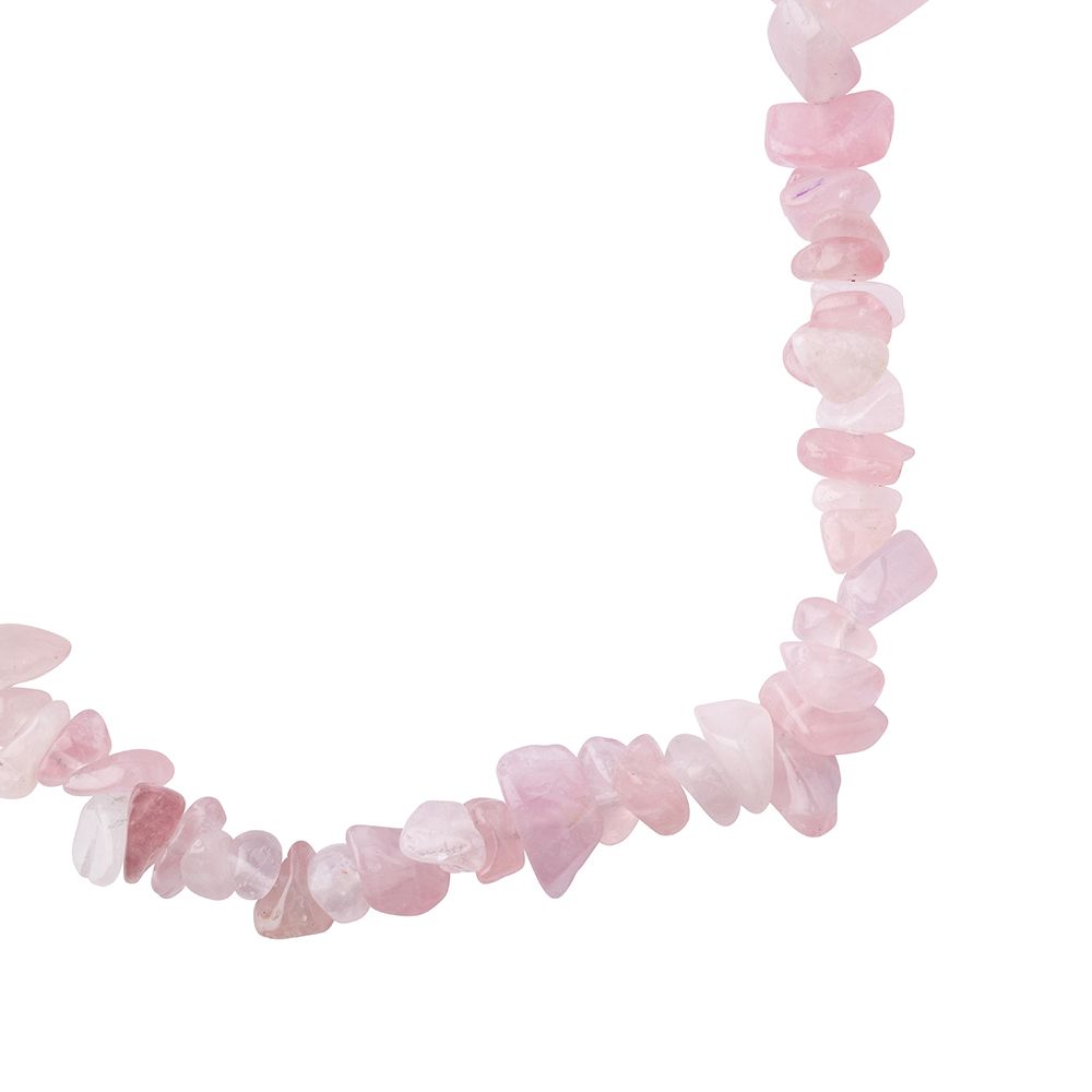 Rose Quartz Crystal Chip Necklace - Crystal Nest