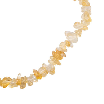 Citrine Crystal Chip Necklace - Crystal Nest