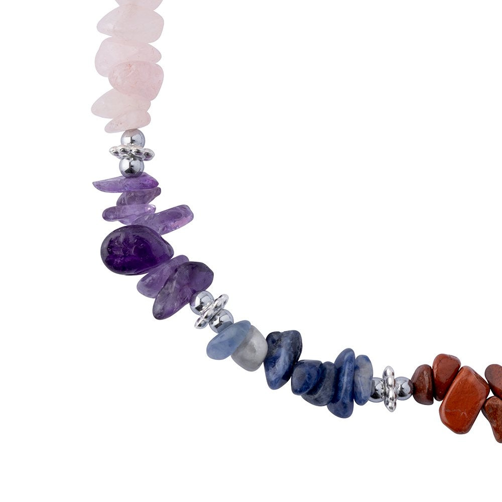 Chakra Crystal Chip Necklace - Crystal Nest