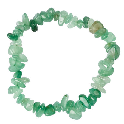 Green Aventurine Crystal Chip Bracelet - Crystal Nest