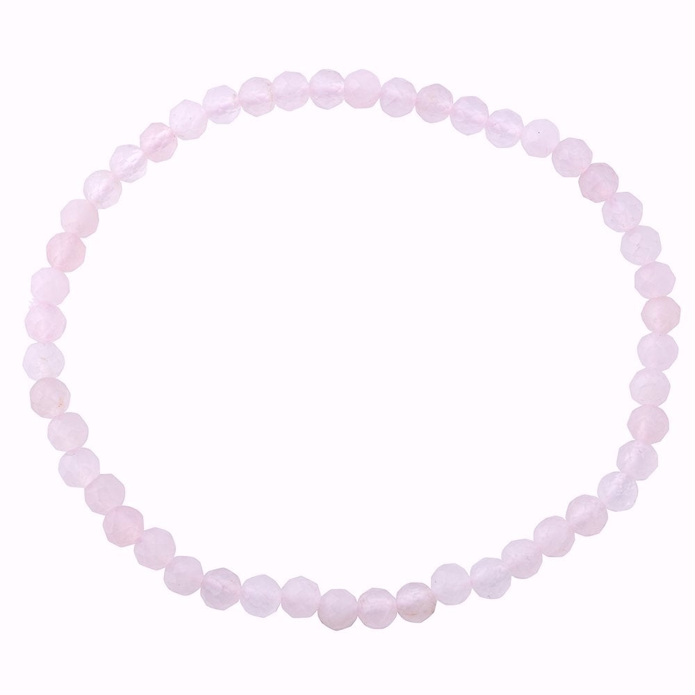 Open Your Heart | Rose Quartz Energy Bracelet (4mm) - Crystal Nest