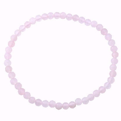 Open Your Heart | Rose Quartz Energy Bracelet (4mm) - Crystal Nest