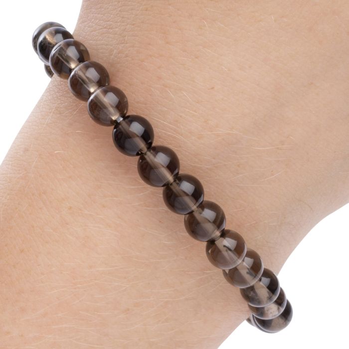 Smoky Quartz Bead Bracelet