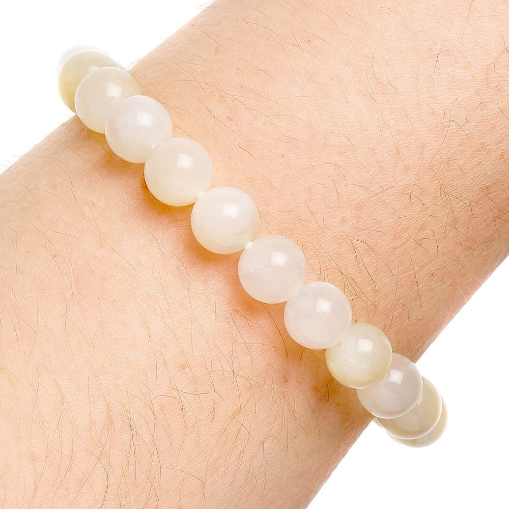 Moonstone Bead Bracelet