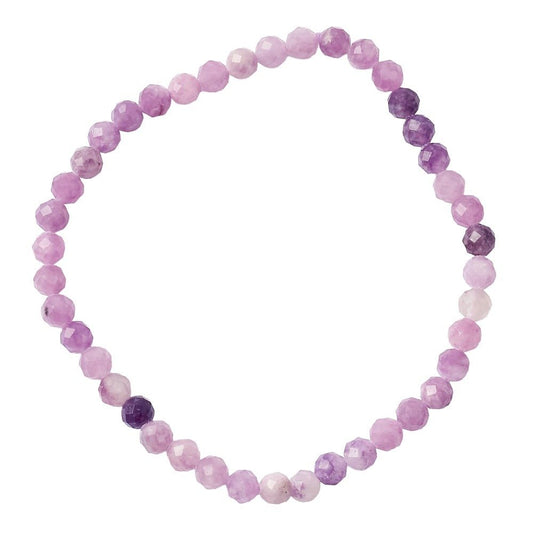Release & Restore | Lepidolite Energy Bracelet (4mm) - Crystal Nest