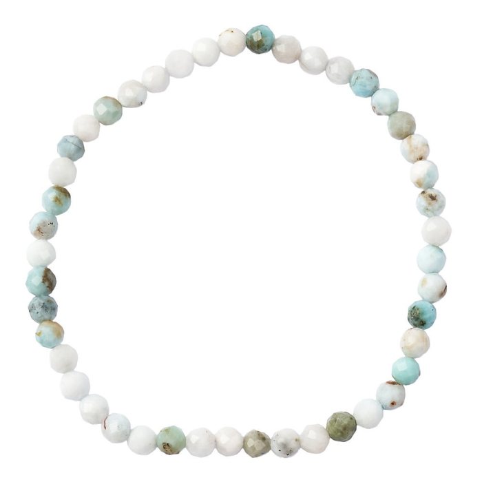 Find Your Inner Peace | Larimar Energy Bracelet (4mm) - Crystal Nest