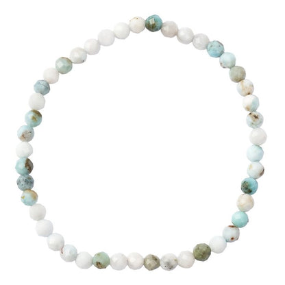 Find Your Inner Peace | Larimar Energy Bracelet (4mm) - Crystal Nest