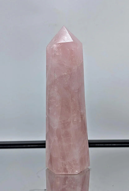 Large Rose Quartz Crystal Prism | 1-1.15kg - Crystal Nest