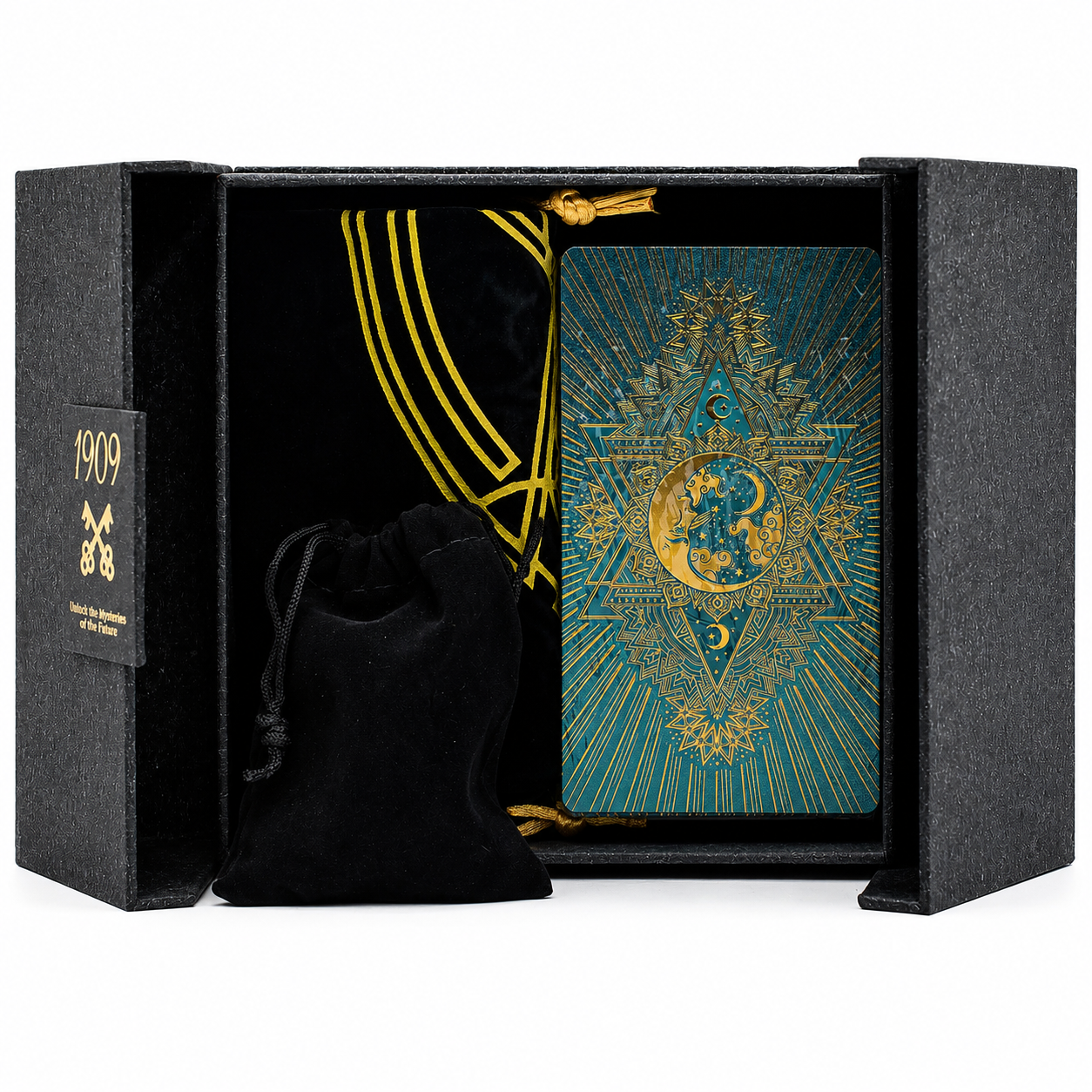 Gold & Turquoise Foil Tarot Ritual Set