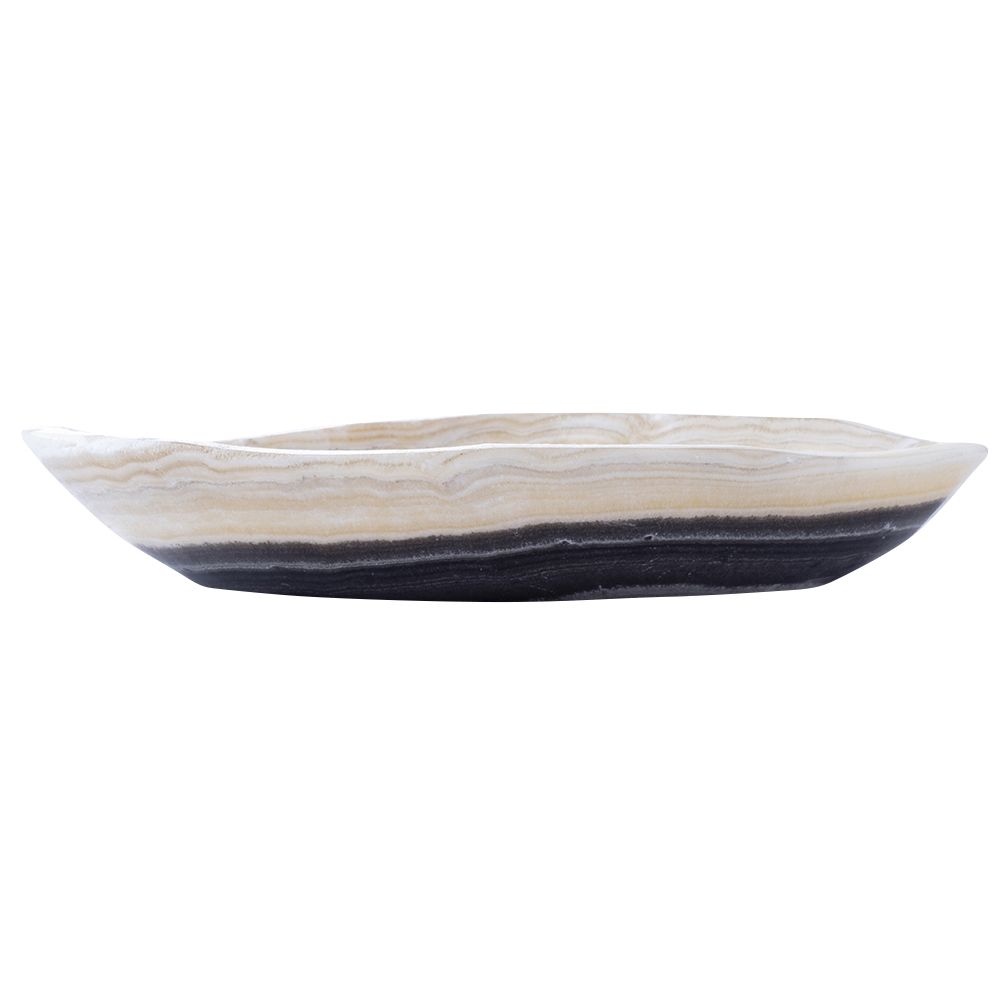 Zebra Onyx Bowl | Irregular Form - Crystal Nest