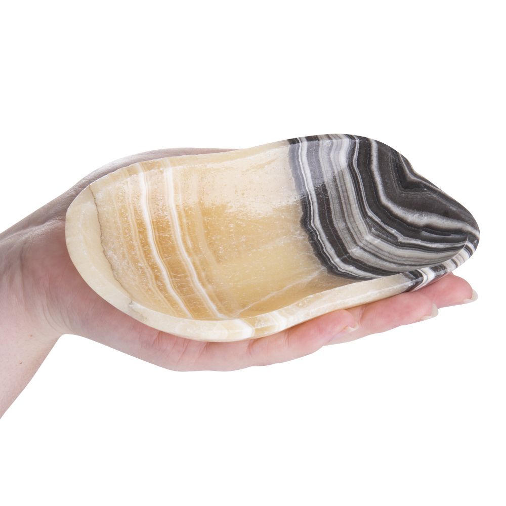 Zebra Onyx Bowl | Irregular Form - Crystal Nest