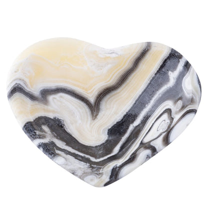 Zebra Onyx Heart Bowl - Crystal Nest