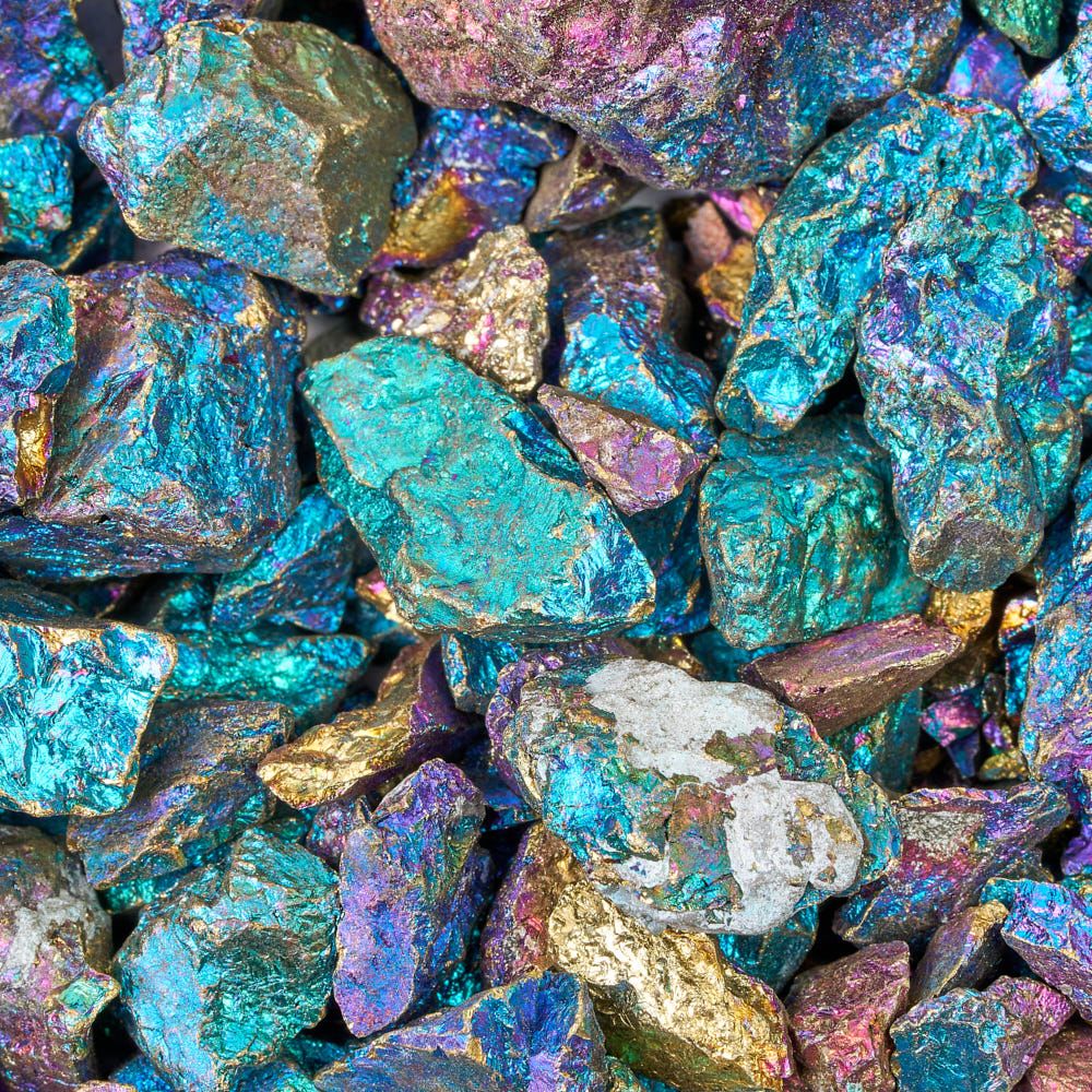 Chalcopyrite Rough Chips - 40g Bag - Crystal Nest