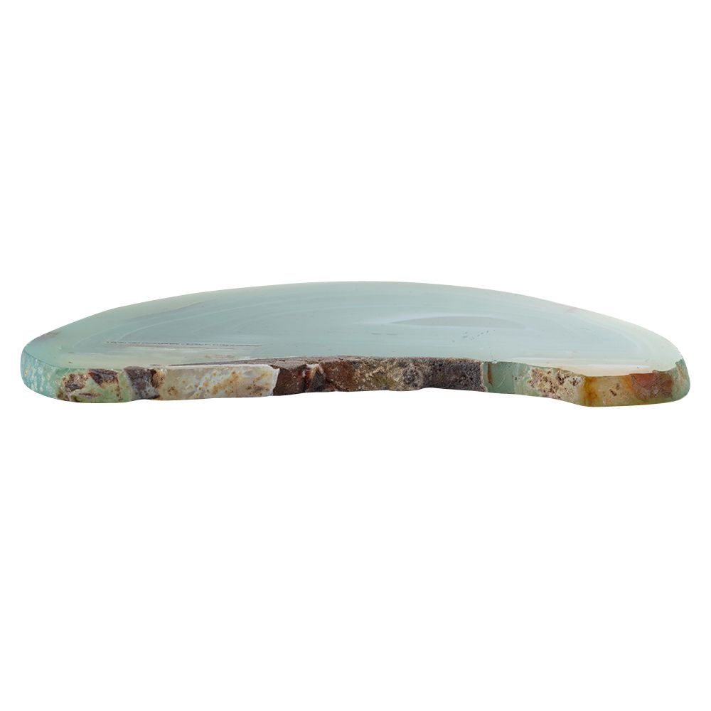 Green Agate Slice - Crystal Nest