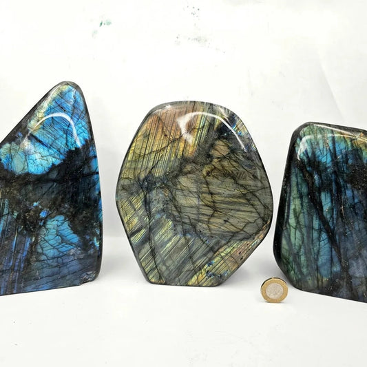 XL Polished Labradorite Freeform Crystal | 2–2.5kg - Crystal Nest