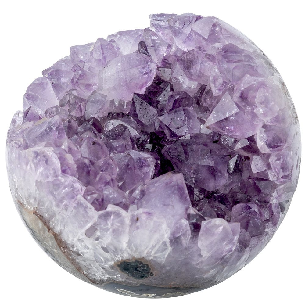 Amethyst Geode Sphere | Natural Crystal Cluster Ball