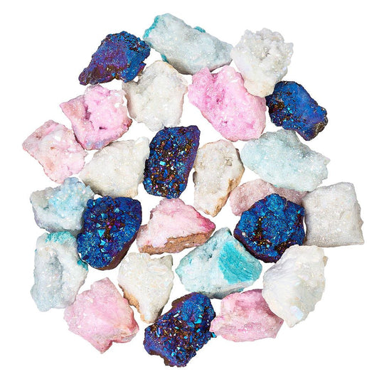 Aura Druzy Crystal Clusters - Crystal Nest