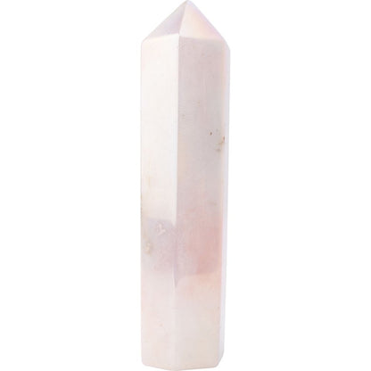 Rose Aura Quartz Polished Point - Crystal Nest