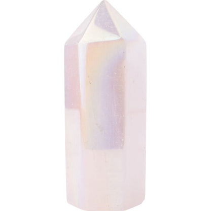 Rose Aura Quartz Polished Point - Crystal Nest
