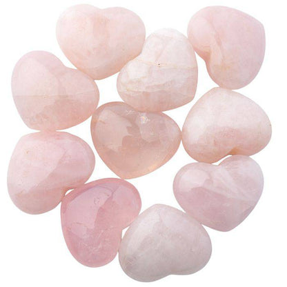 Rose Quartz Crystal Heart - Crystal Nest