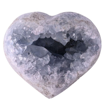 Celestite Heart Crystal - Crystal Nest