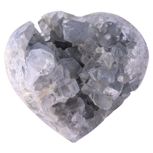 Celestite Heart Crystal - Crystal Nest