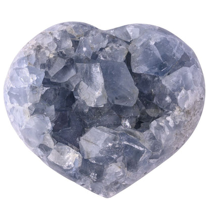 Celestite Heart Crystal - Crystal Nest