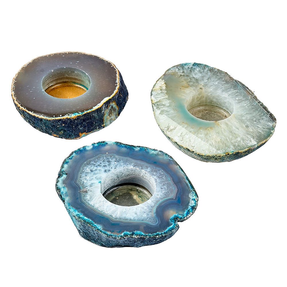 Blue Agate Tealight Holder