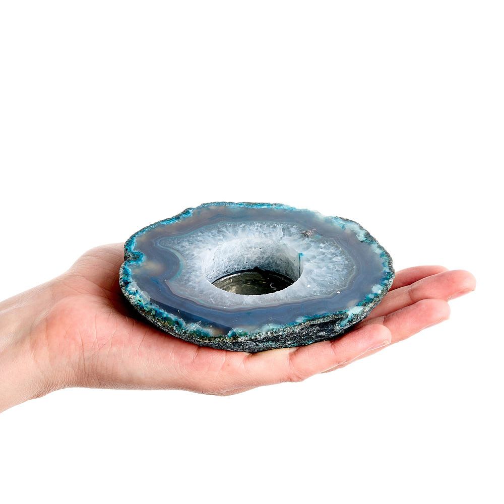 Blue Agate Tealight Holder