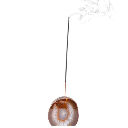 Natural Agate Incense Holder